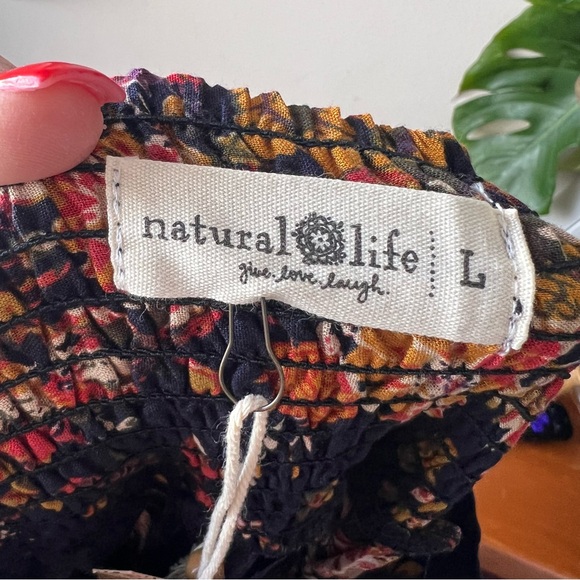 NATURAL LIFE Hanna Convertible Maxi Skirt—navy red bouquets Women’s SIZE LARGE - Picture 10 of 12